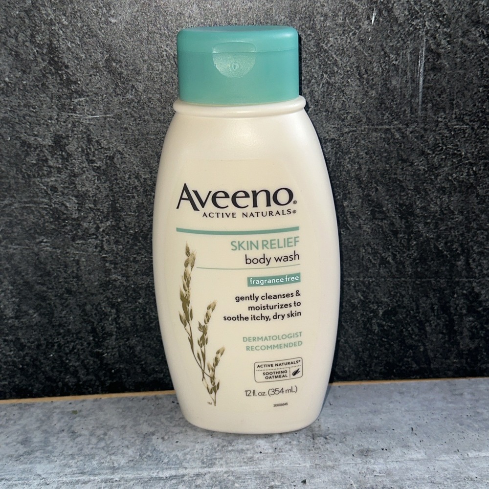 AVEENO Skin Relief Body Wash Fragrance Free Gentle 12 oz Hard to Find